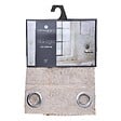 ATMOSPHERA - Voilage à œillets Beige Lin motif Brodé 140 x 240 cm - vignette