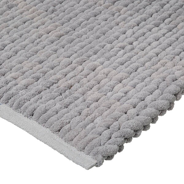 5 FIVE SIMPLY SMART - Tapis de Salle de Bain épais Uni Gris 50 x 75 cm - large