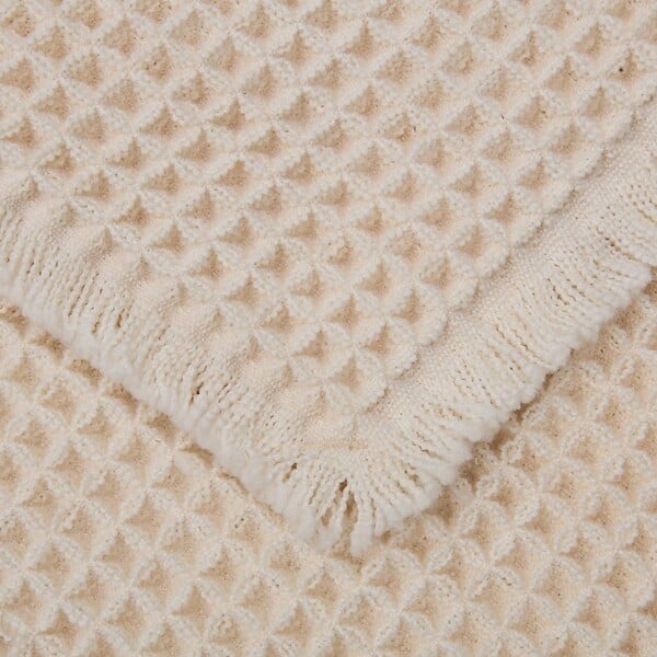 5 FIVE SIMPLY SMART - Tapis Waffle 80x50cm beige - large