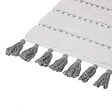 5 FIVE SIMPLY SMART - Tapis de Salle de Bain Gris en Coton avec pompons  50 x 75 cm - vignette