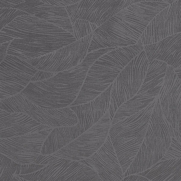 ATMOSPHERA - Rideau à œillets Occultant Gris Foncé Feuille en relief 140 x 260 cm - large