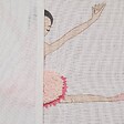 ATMOSPHERA - Rideau Tufy 260x140cm Blanc Imprimé Ballerines Roses - vignette