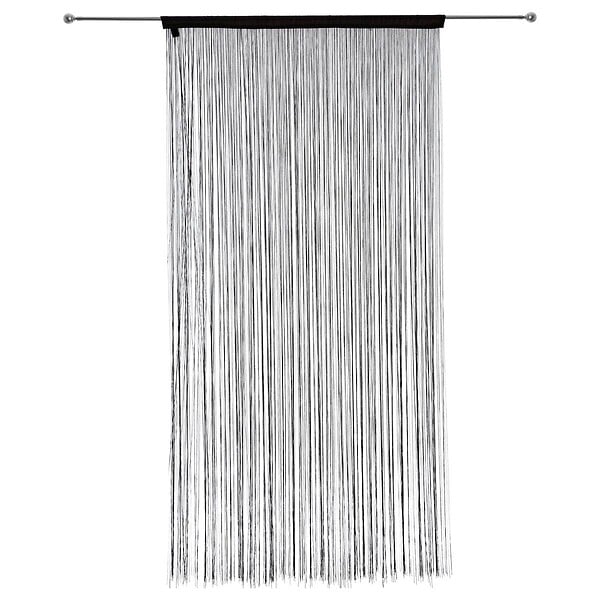 ATMOSPHERA - Rideau fil Noir 90 x 200 cm densité optimale - large