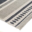 ATMOSPHERA - Tapis décoratif en Coton imprimé Gris Foncé 60 x 90 cm - vignette