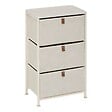 5 FIVE SIMPLY SMART - Rangement Tissa beige 3 tiroirs - vignette