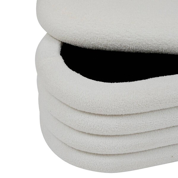 ATMOSPHERA - Banc coffre Giulia blanc 110x46cm - large