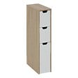 5 FIVE SIMPLY SMART - Meuble de rangement Eat up blanc et bois - vignette