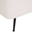 ATMOSPHERA - Banc coffre bouclette "Aurora" blanc 100x40cm - vignette