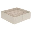 5 FIVE SIMPLY SMART - Rangement tiroir "Groomy" 16 compartiments beige 31x31cm - vignette