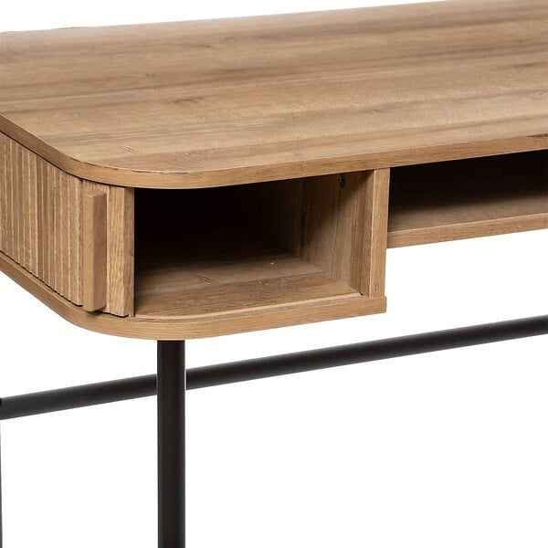 ATMOSPHERA - Bureau 2 portes en Bois et pieds en Acier - large