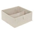 5 FIVE SIMPLY SMART - Rangement tiroir "Groomy" 2 compartiments beige 24x10,2cm - vignette