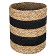 ATMOSPHERA - Set de 4 Paniers de rangement en Jute et Seagrass noir  et naturel - vignette