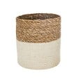 ATMOSPHERA - Set de 4 Paniers de rangement en Jute et Seagrass blanc et naturel - vignette