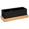 5 FIVE SIMPLY SMART - Organiseur amovible bambou "Bava" noir - vignette