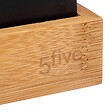 5 FIVE SIMPLY SMART - Organiseur amovible bambou "Bava" noir - vignette