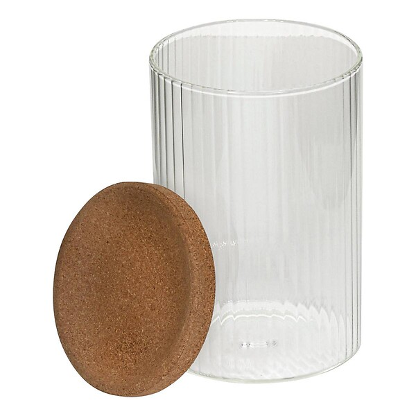 5 FIVE SIMPLY SMART - Lot de 2 organiseurs en verre avec support liège - large