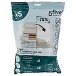 5 FIVE SIMPLY SMART - Lot de 5 sacs compresseur "Air-Flat" - vignette