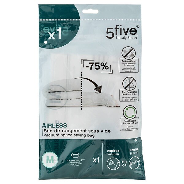 5 FIVE SIMPLY SMART - Sac compresseur 80x60cm "Air-Flat" - large
