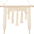 ATMOSPHERA - Étagère murale Macramé en Bois et Coton 60 x 80 cm - vignette