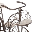 ATMOSPHERA - Porte plantes Vélo en Bois et Métal aspect vintage H 59 cm - vignette