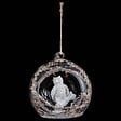 FEERIC LIGHTS & CHRISTMAS - Boule ouverte avec écureuil 8cm verre - vignette