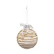 FEERIC LIGHTS & CHRISTMAS - Boule avec billes à l'intérieur D.8cm or - vignette