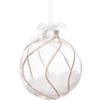FEERIC LIGHTS & CHRISTMAS - Boule intérieur billes polystyrène D.10cm blanc assorti - vignette