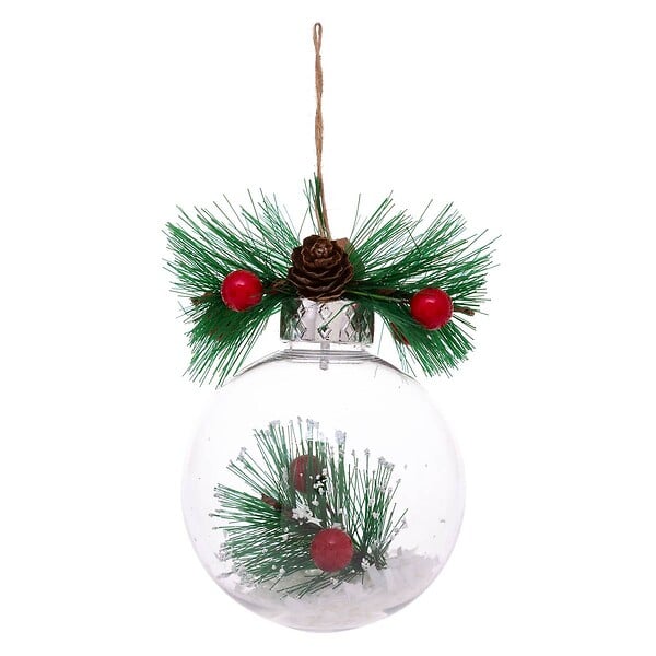 FEERIC LIGHTS & CHRISTMAS - Boule de Noël Transparent Décoration 8 cm - large