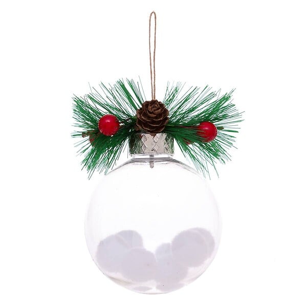 FEERIC LIGHTS & CHRISTMAS - Boule de Noël Transparent Décoration 8 cm - large