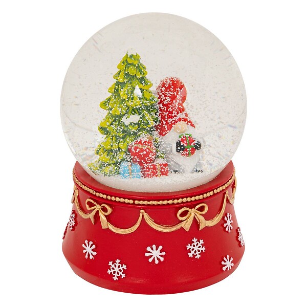FEERIC LIGHTS & CHRISTMAS - BOULE NEIGE GNOMES 100MM 2ASS - large