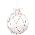 FEERIC LIGHTS & CHRISTMAS - Boule intérieur billes polystyrène D.10cm blanc assorti - vignette