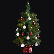 FEERIC LIGHTS & CHRISTMAS - Arbre de Noël lumineux Sapin artificiel avec décoration et guirlande lumineuse H 50 cm - vignette