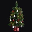FEERIC LIGHTS & CHRISTMAS - Arbre de Noël lumineux Sapin artificiel avec décoration et guirlande lumineuse H 50 cm - vignette