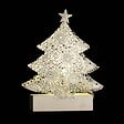 FEERIC LIGHTS & CHRISTMAS - Sujet de Noël lumineux Sapin en métal LED blanc chaud H 14.5 cm - vignette