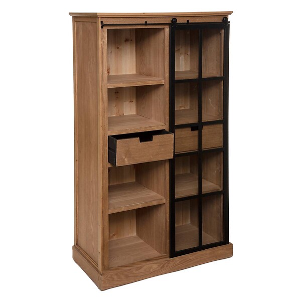 ATMOSPHERA - Bibliothèque "Danik" bois naturel 80x150cm - large
