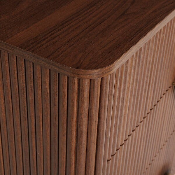 ATMOSPHERA - Commode 4 tiroirs Wany marron 80x40cm - large