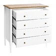 ATMOSPHERA - Commode "Solen" bois blanc 5 tiroirs - vignette