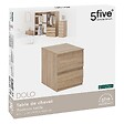 5 FIVE SIMPLY SMART - Meuble d'appoint  2 Tiroirs coloris Bois naturel H 50 cm - vignette