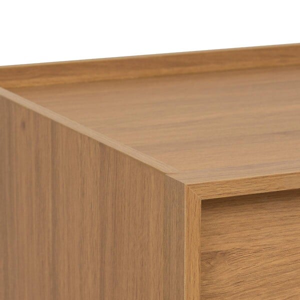 5 FIVE SIMPLY SMART - Commode haute Framy 6 tiroirs bois foncé - large