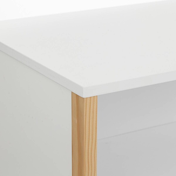 ATMOSPHERA - Commode "Kima" en bois 85x40cm blanc - large