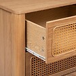ATMOSPHERA - Chiffonier "Tiria" en placage frêne 4 tiroirs 55x38cm - vignette