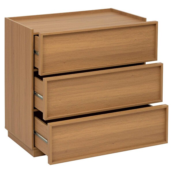 5 FIVE SIMPLY SMART - Commode Framy 3 tirois bois foncé - large
