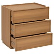 5 FIVE SIMPLY SMART - Commode Framy 3 tirois bois foncé - vignette