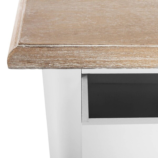 ATMOSPHERA - Chiffonnier "Chrysa" blanc 5 tiroirs - large