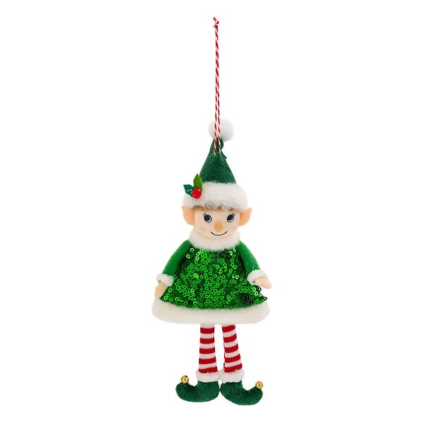 FEERIC LIGHTS & CHRISTMAS - Sujet lutin H.20cm polyester assorti - large