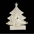 FEERIC LIGHTS & CHRISTMAS - Sujet de Noël lumineux Sapin en métal LED blanc chaud H 14.5 cm - vignette
