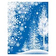 FEERIC LIGHTS & CHRISTMAS - Décovitre blanc paillettes 29x41cm - vignette