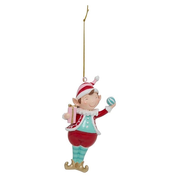 FEERIC LIGHTS & CHRISTMAS - Sujet lutin H.13cm résine assorti - large