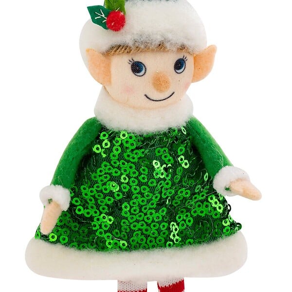 FEERIC LIGHTS & CHRISTMAS - Sujet lutin H.20cm polyester assorti - large