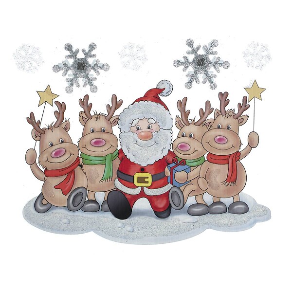 FEERIC LIGHTS & CHRISTMAS - Stickers POP UP Père Noël et Compagnie - large